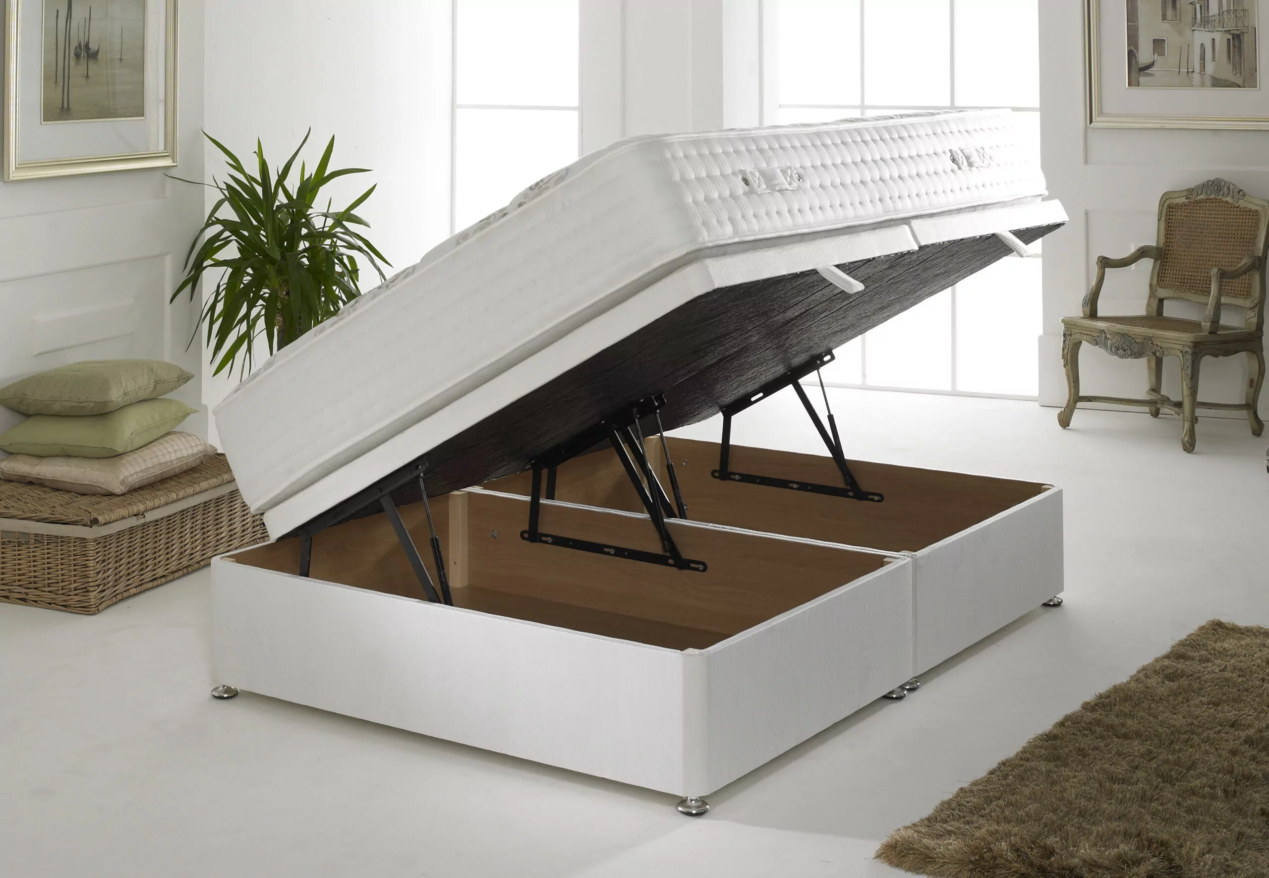 Side Opening Ottoman Storage Divan Base