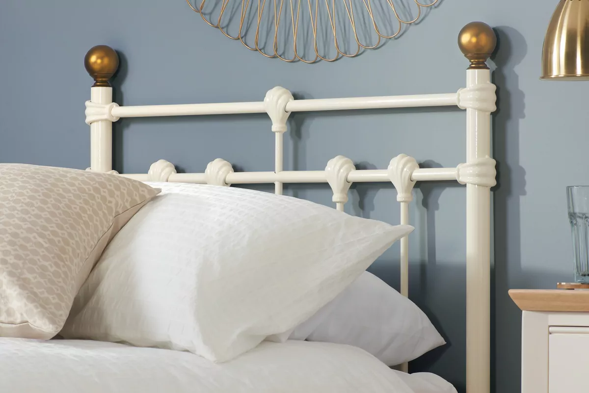 Birlea Atlas Cream Metal Bed Frame - Image 2
