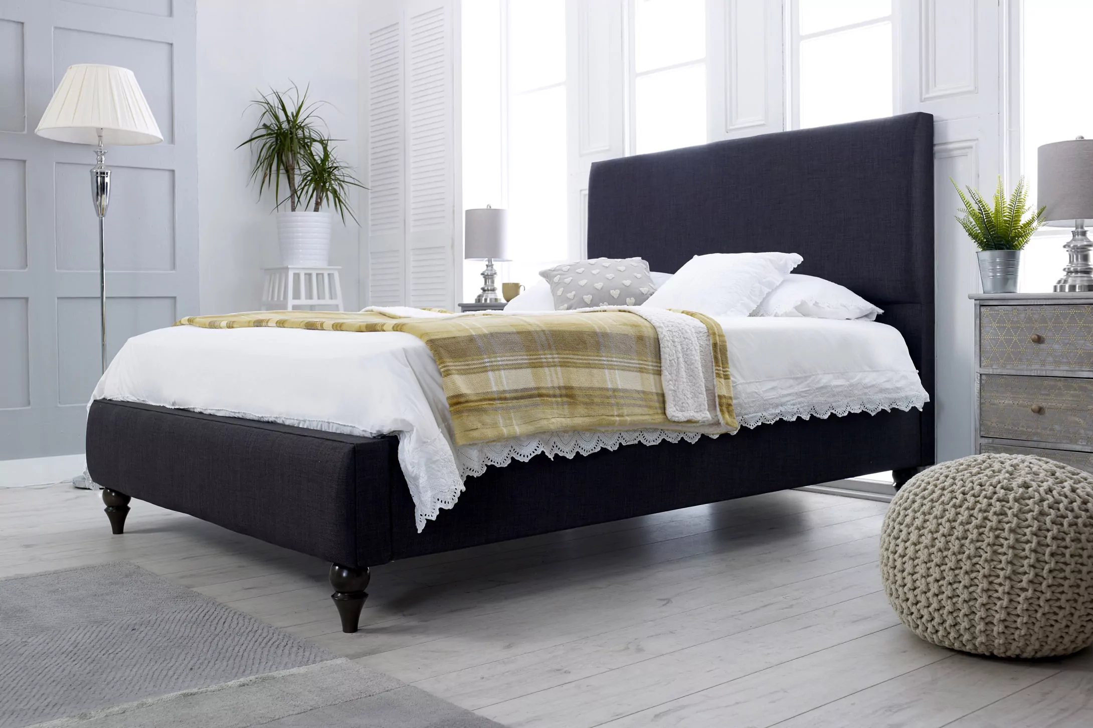 Mario Fabric Upholstered Bed Frame