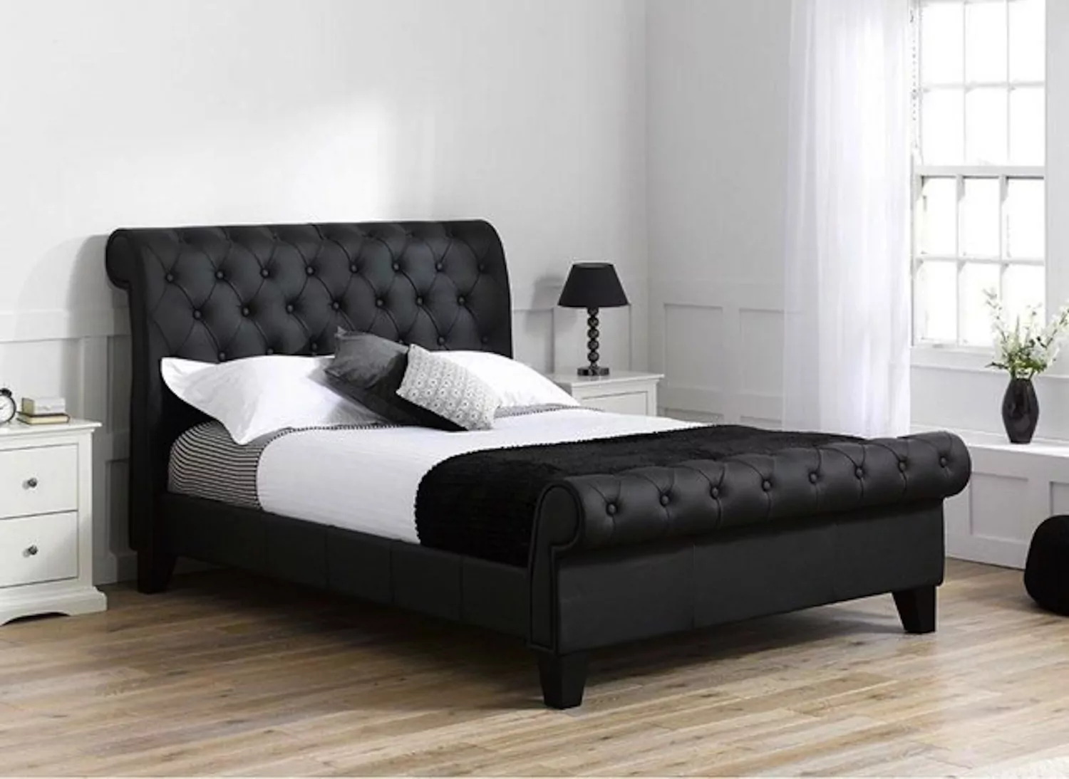 Chesterfield Sleigh Bed Frame
