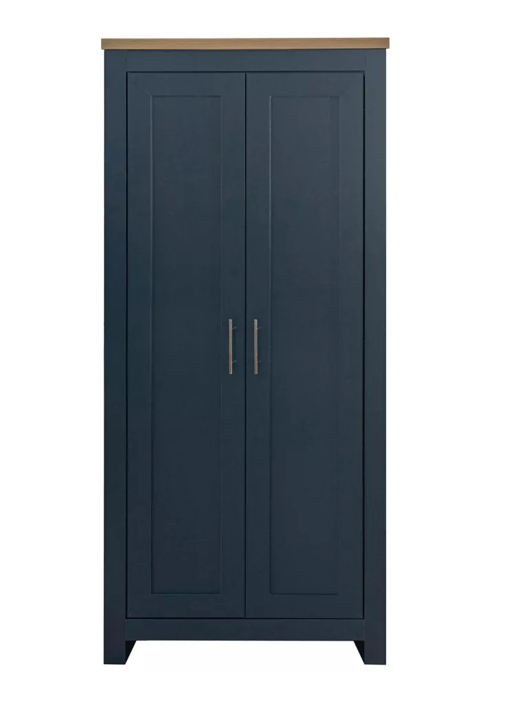 Birlea Highgate Navy & Oak 2 Door Wardrobe - Image 2