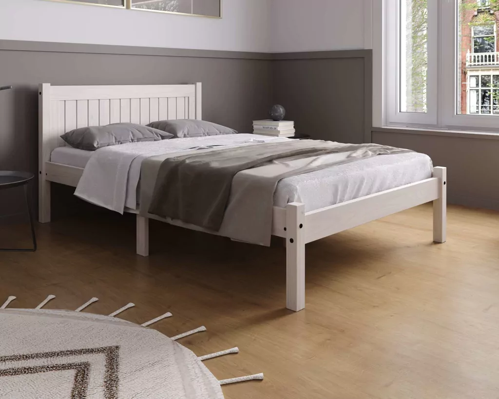 Birlea Rio White Wash Bed Frame