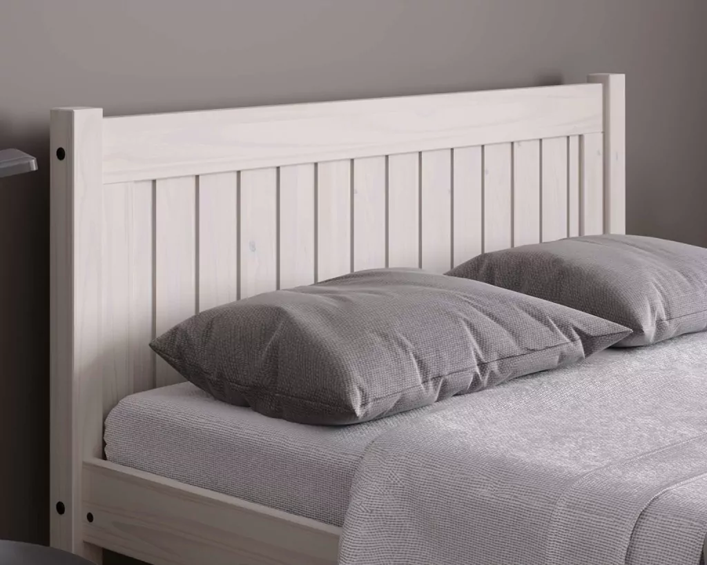 Birlea Rio White Wash Bed Frame - Image 2