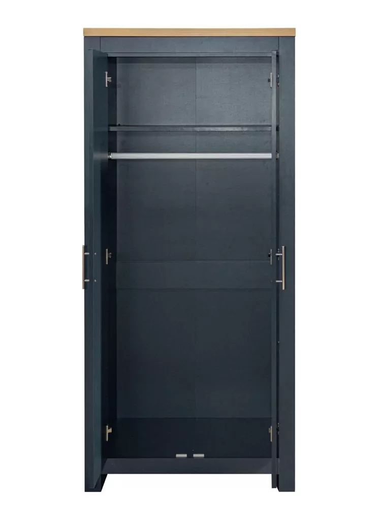 Birlea Highgate Navy & Oak 2 Door Wardrobe - Image 3