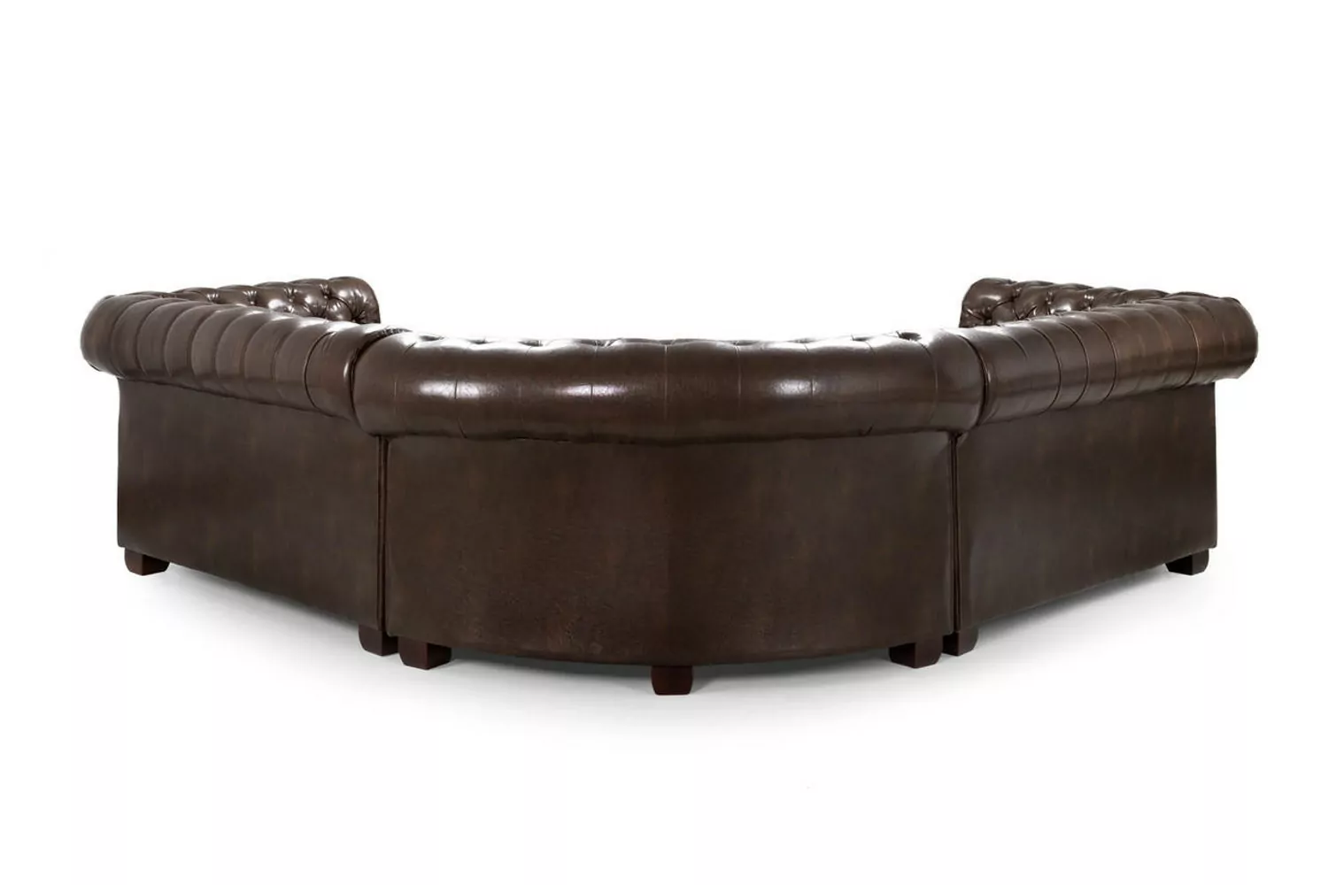 Chesterfield Antique Brown Large Corner Sofa - Image 2