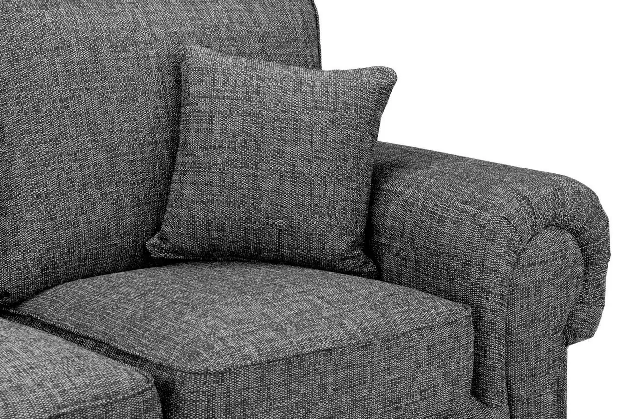Wilcot Grey 3 Seater Sofa - Image 4