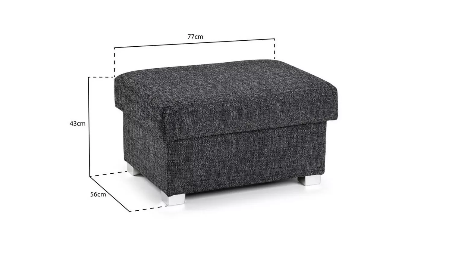 Wilcot Grey 3 Seater Sofa - Image 10
