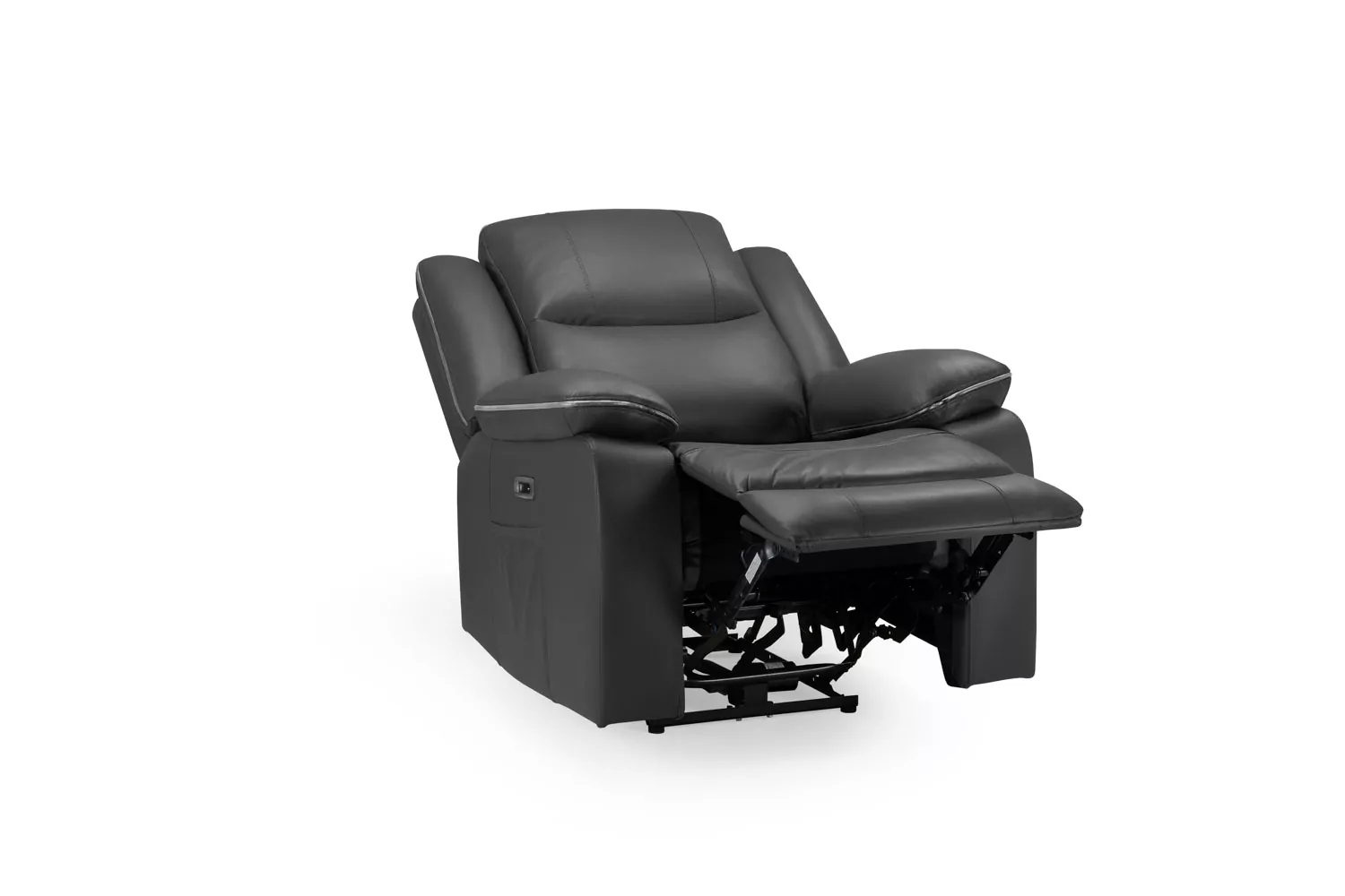 Harald Black Recliner Armchair Sofa - Image 3