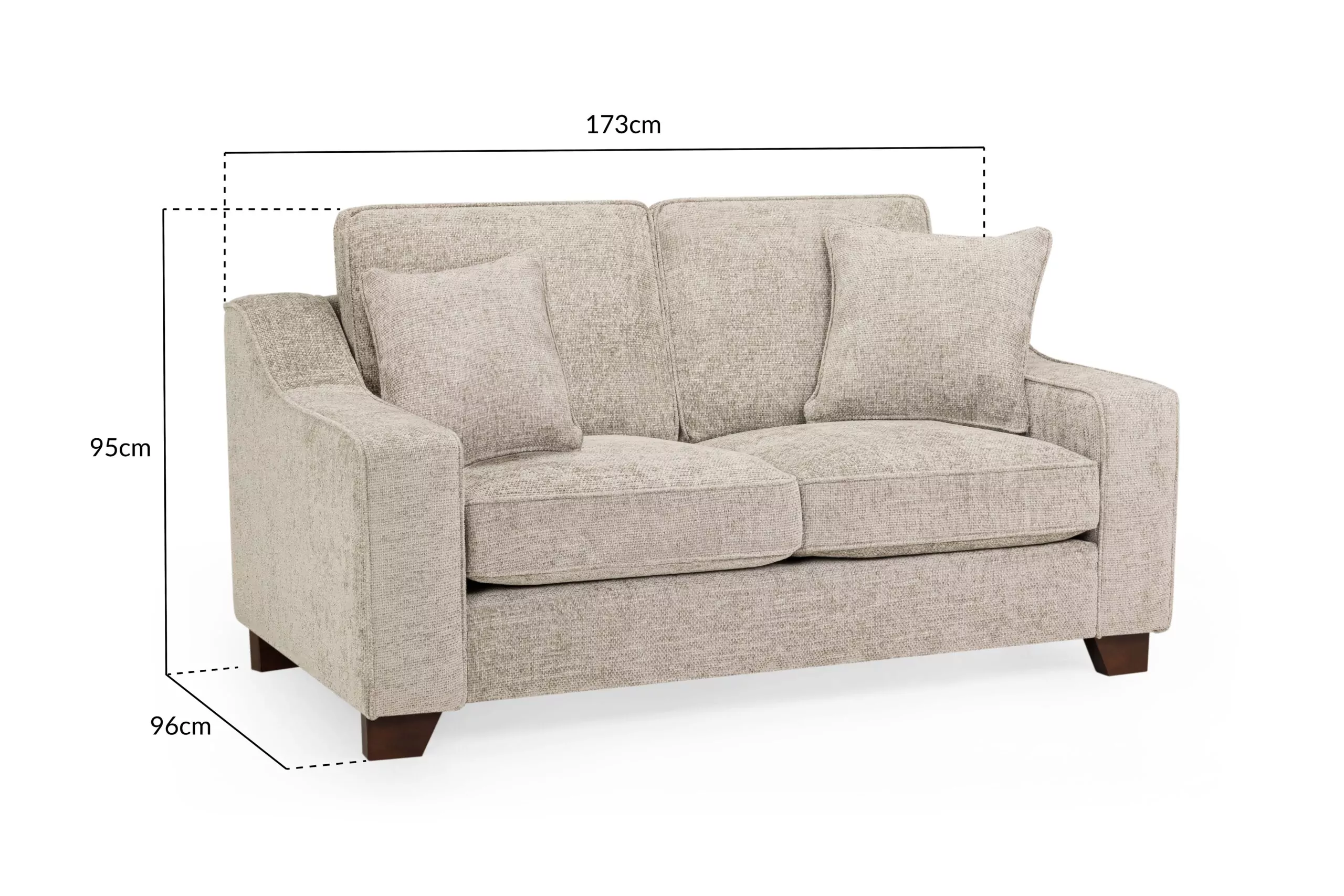 Nebraska Stone 2 Seater Sofa - Image 6