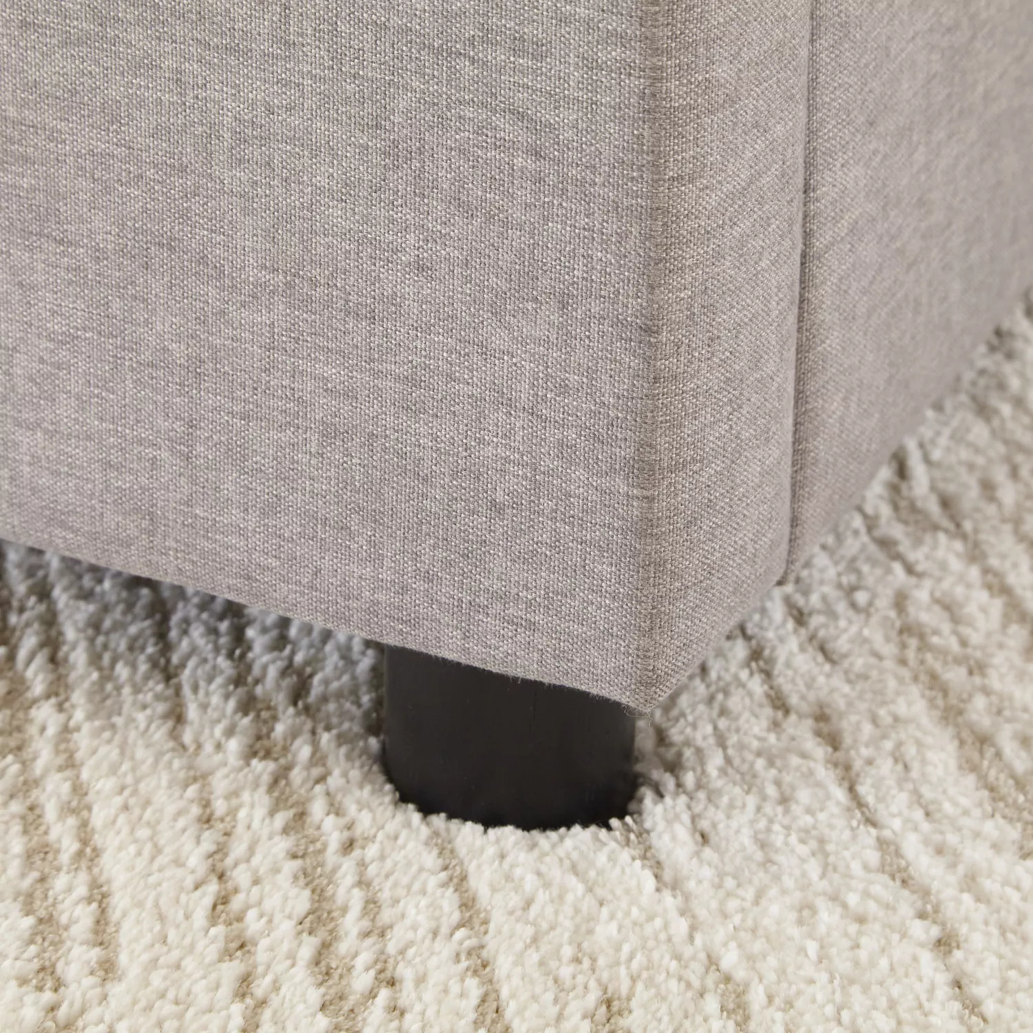 Oslo Ottoman Storage Bed Frame Light Grey - Image 2