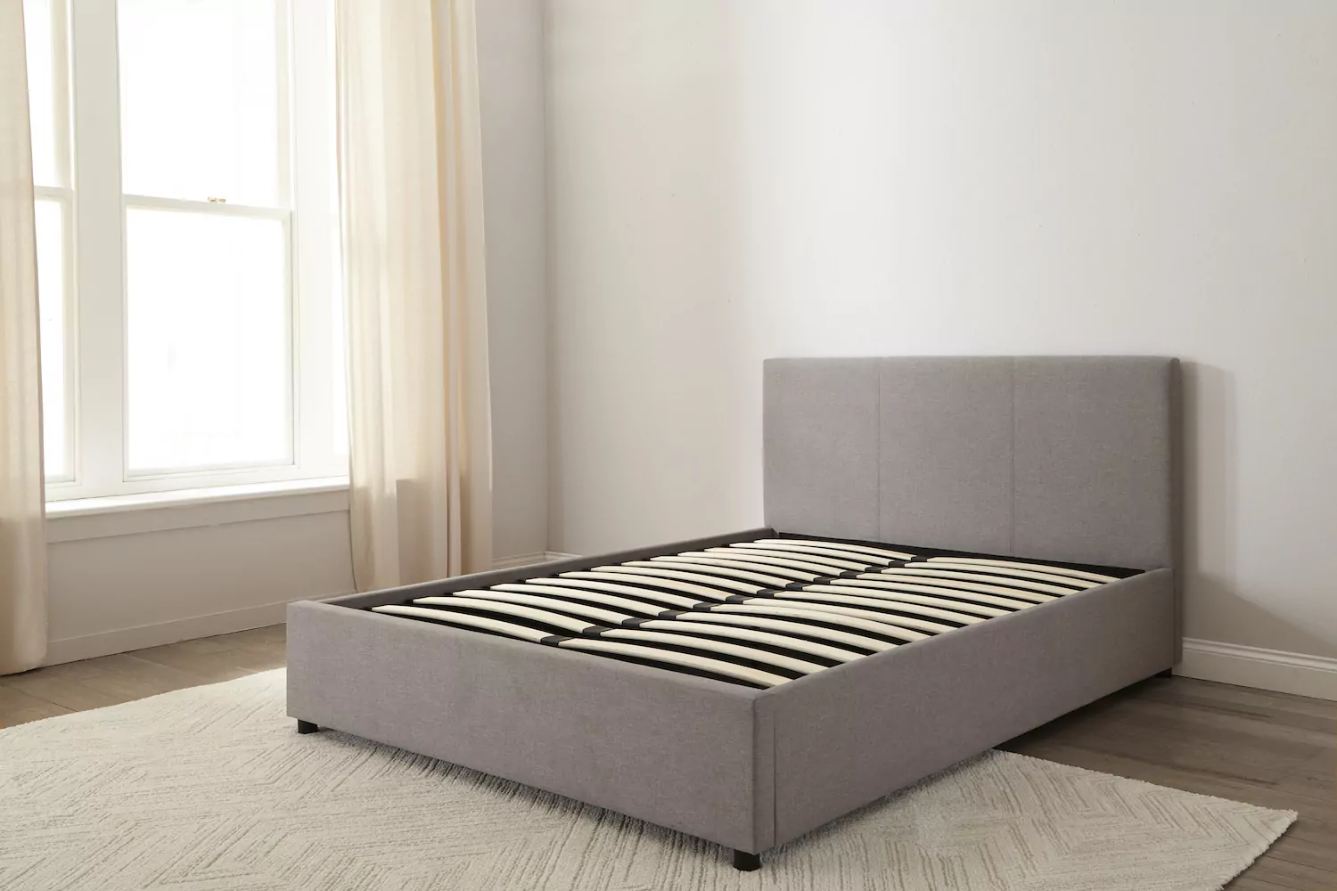 Tokyo Ottoman Storage Bed Frame Light Grey - Image 5